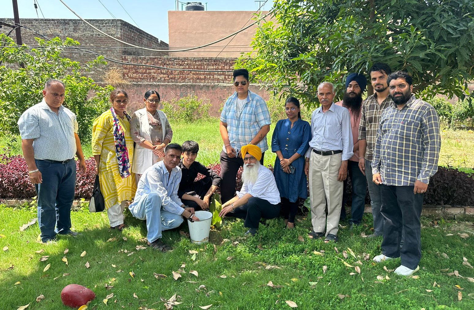 Saplings were planted by the Jai Milap organization